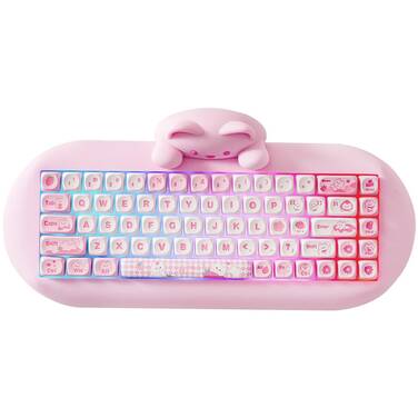 YUNZII C68 Meow Wireless Linear Mechanical Keyboard Pink