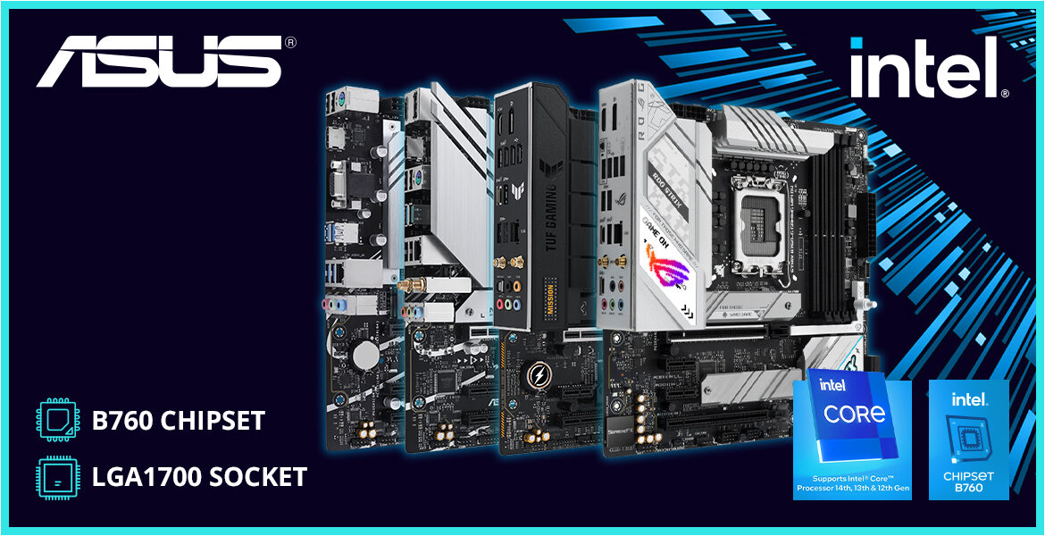 Intel Motherboard ASUS B760 Chipset Micro-ATX