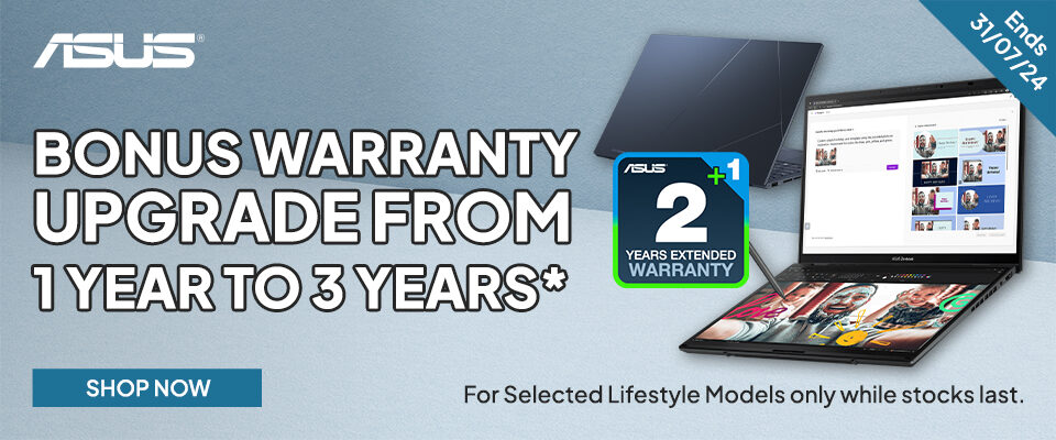 ASUS Lifestyle Laptop Bonus Extended Warranty 24Q3 Promotion & Landing Page