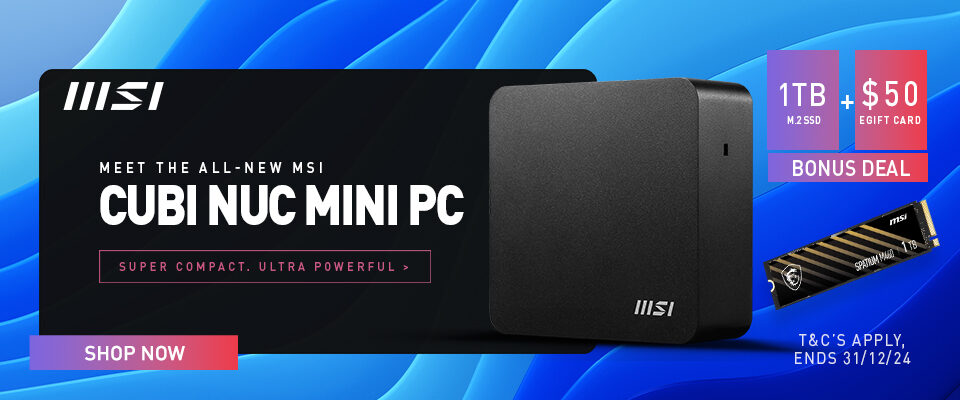 MSI CUBI NUC Launch 24Q3 Promotion & Landing Page