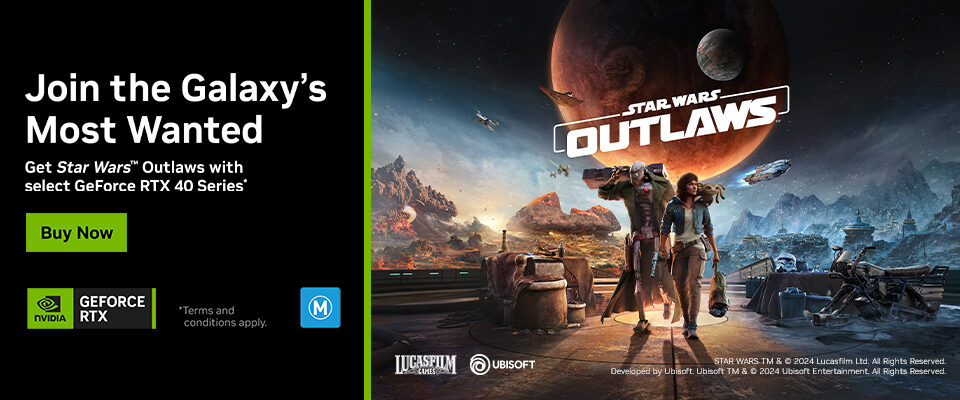 NVIDIA GeForce RTX40 Series Game Bundle (Star Wars Outlaw) 24Q3 Promotion & Landing Page