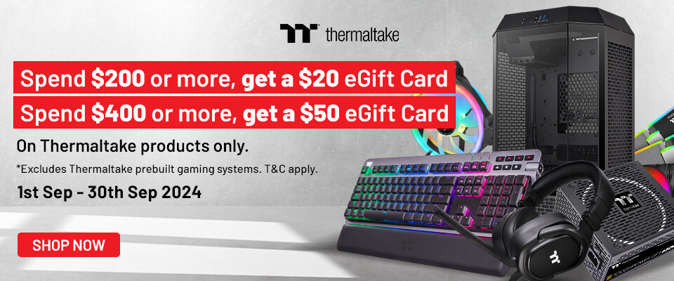 Thermaltake September Cashback 24Q2 Promotion & Landing Page