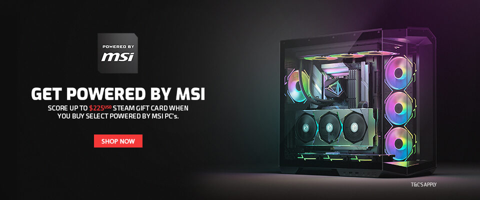 MSI (PBM) Powered by MSI Desktops Campaign (Bonus $70USD Steam Card) 24Q3 Promotion Page