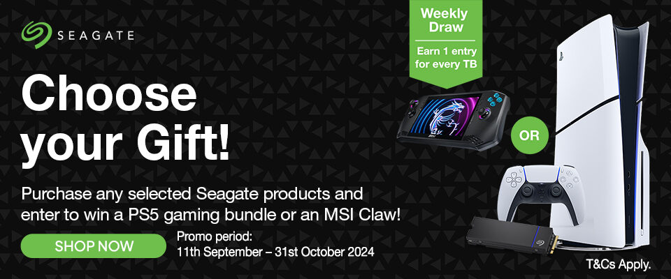 Seagate Choose your Gift 24Q3 Promotion & Landing Page