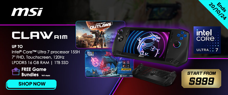 MSI Claw Game Bundle 24Q3 Promotion & Landing Page