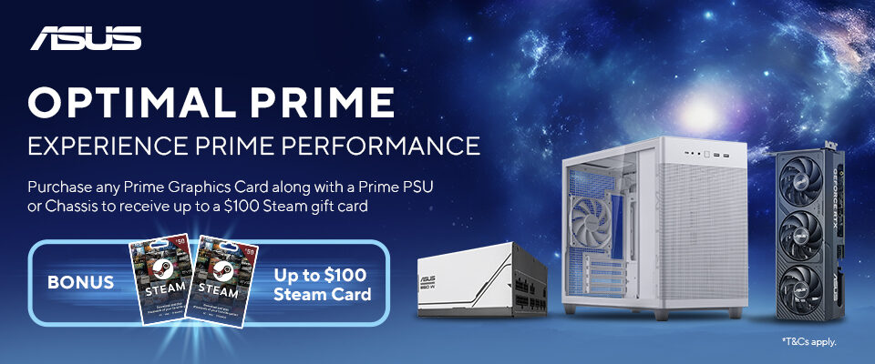 ASUS PRIME Component Bonus Steam Card 24Q4 Promotion & Landing Page