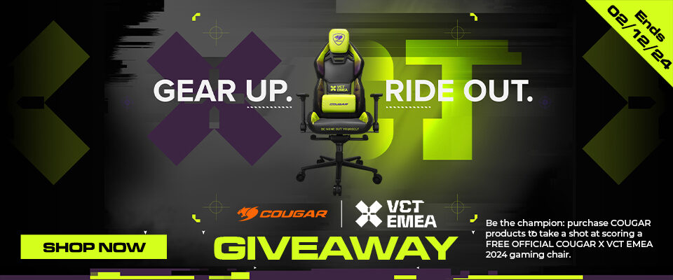 Cougar Gaming Chair Giveaway 24Q4 Promotion & Landing Page