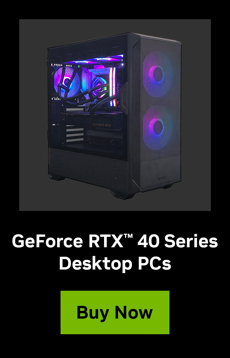 NVIDIA GeForce RTX 40 Series PC Campaign BF-CM Landing Page