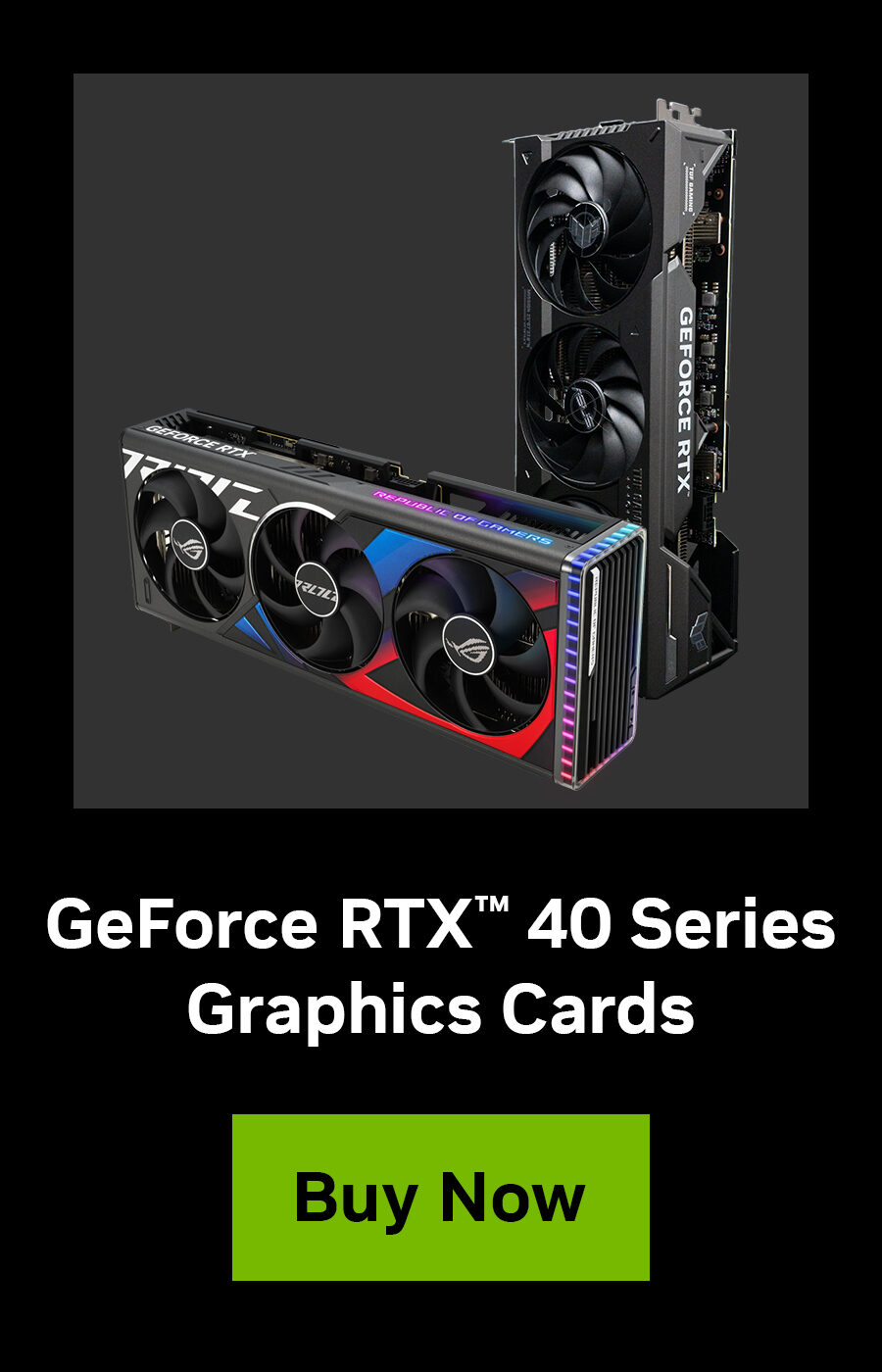 NVIDIA GeForce RTX 40 Series PC Campaign BF-CM Landing Page