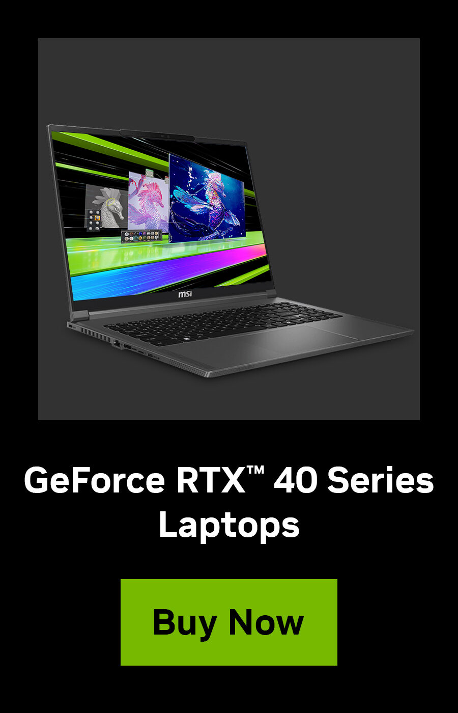 NVIDIA GeForce RTX 40 Series PC Campaign BF-CM Landing Page