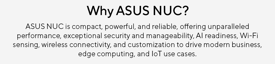 ASUS NUC (Bonus $50 E-Gift Card) Promotion 24Q4 Landing Page