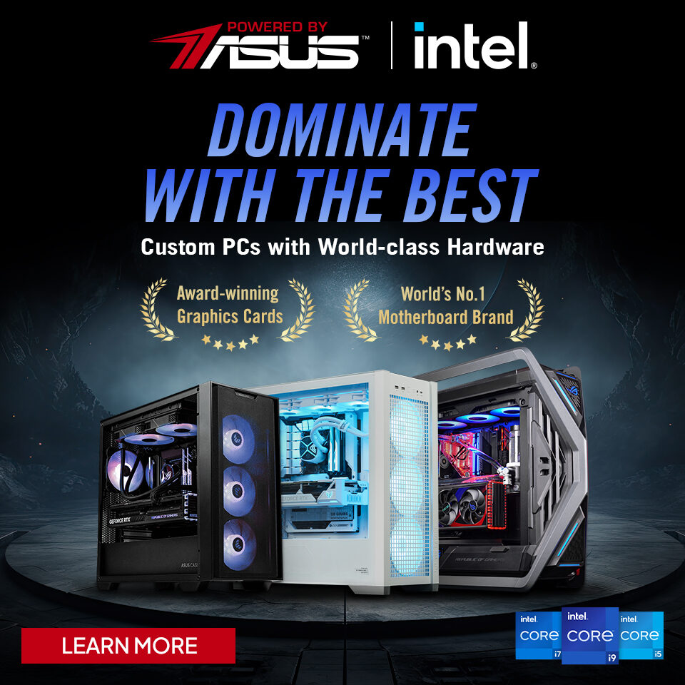 ASUS (PBA) Powered by ASUS x Intel DesktopsPromotion 24Q4 Homepage Banner