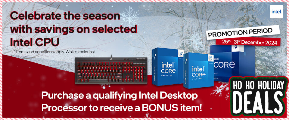 Intel CPU Holidays Bonus Promotion 24Q4 Promotion Landing Page