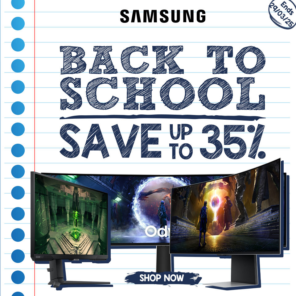 Samsung Monitors BTS Sale 25Q1 Homepage Banner