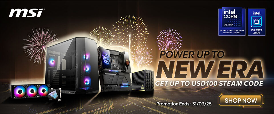 MSI Power Up to New Era 25Q1 Promotion Landing Page