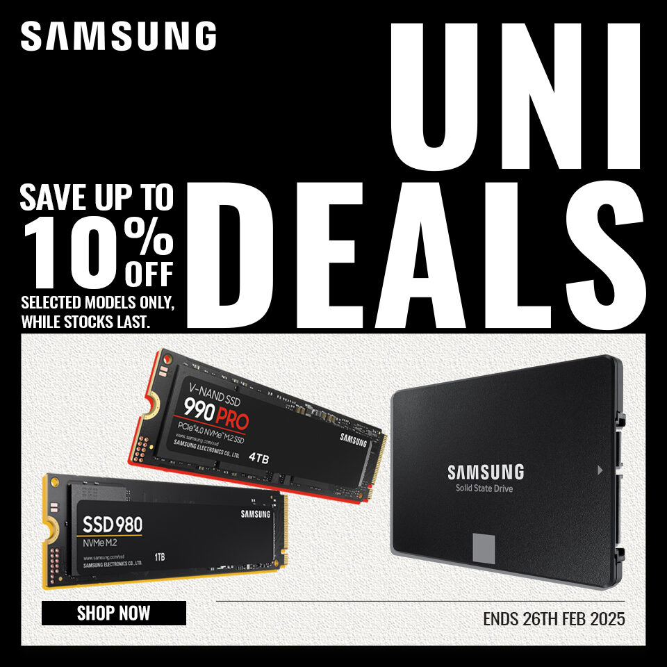 Samsung SSD Back to Uni Sale 25Q1 Homepage Banner