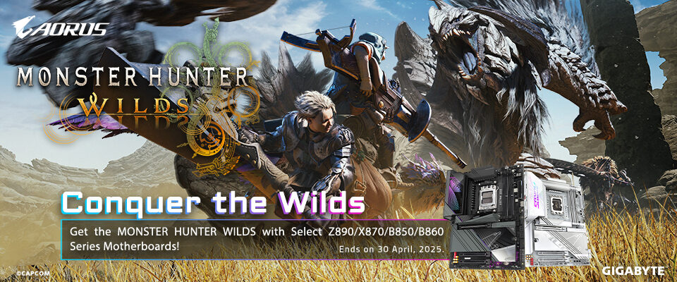 Gigabyte Monster Hunter Wilds 25Q1 Promotion & Landing Page